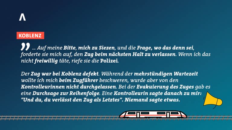 Erlebnisse aus der Bahn in Rheinland-Pfalz (Foto: SWR)