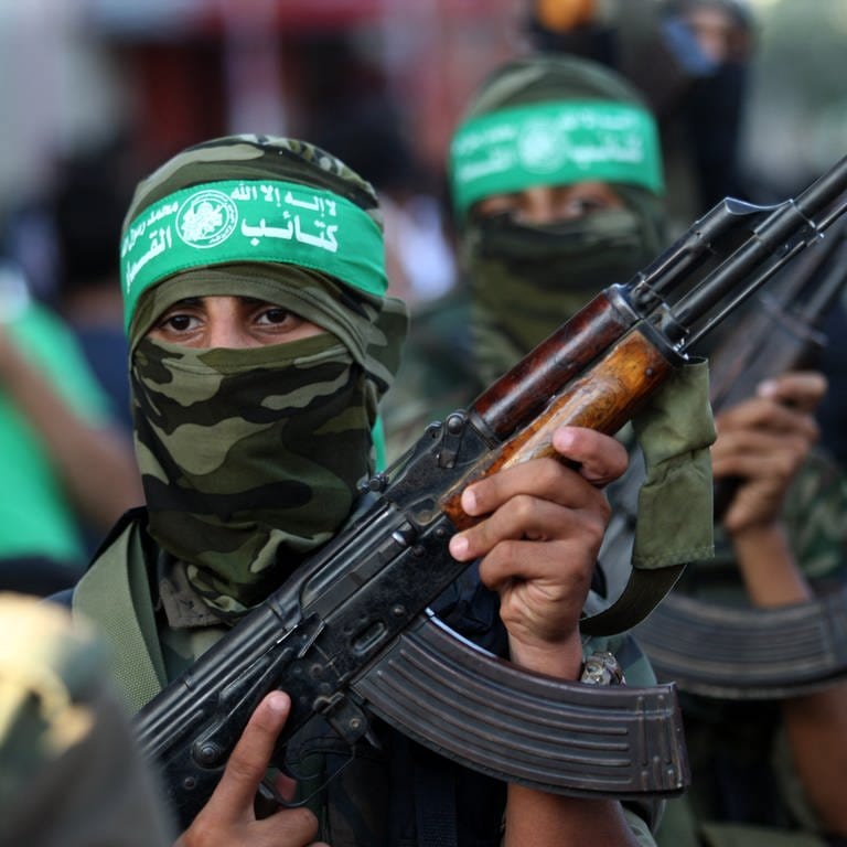 Hamas-Kämpfer in Gaza (Foto: picture-alliance / Reportdienste, newscom | Ismael Mohamad)