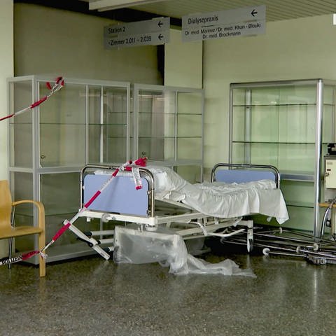 Abgesperrtes Krankenzimmer (Foto: SWR)