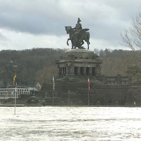 Koblenz unter Wasser