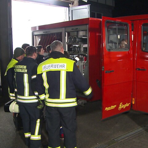 Einsatzfahrzeug der neuen Freiwilligen Feuerwehr Merzalben (Foto: SWR)