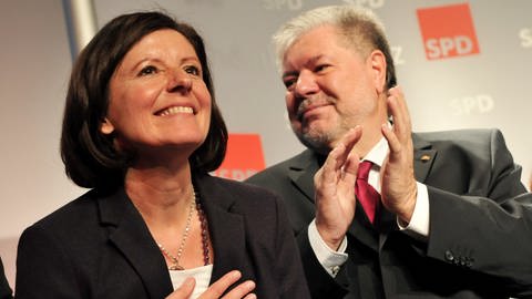 Malu Dreyer und Kurt Beck (beide SPD)