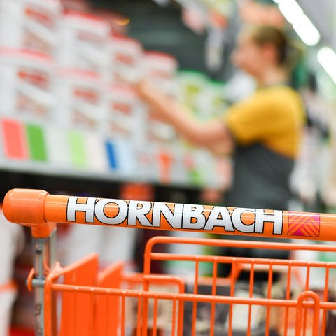 Eine Hornbach-Mitarbeiterin räumt Regale ein: Laut der Bilanz des Baumarkts Hornbach mit Sitz im südpfälzischen Bornheim konzentrierten sich die Kunden eher auf kleinere Projekte. 