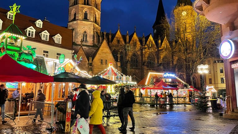 Der Weihnachtsmarkt in Kaiserslautern schließt wegen Corona. (Foto: SWR)