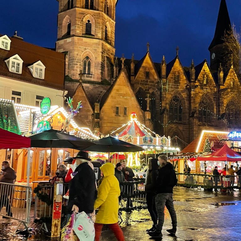 Der Weihnachtsmarkt in Kaiserslautern schließt wegen Corona. (Foto: SWR)