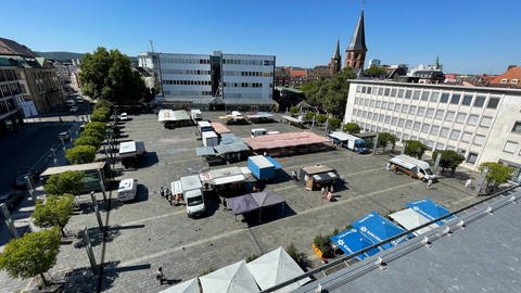 Wochenmarkt Kaiserslautern (Foto: SWR)