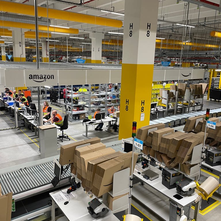 Amazon Logistikzentrum in Kaiserslautern (Foto: SWR)