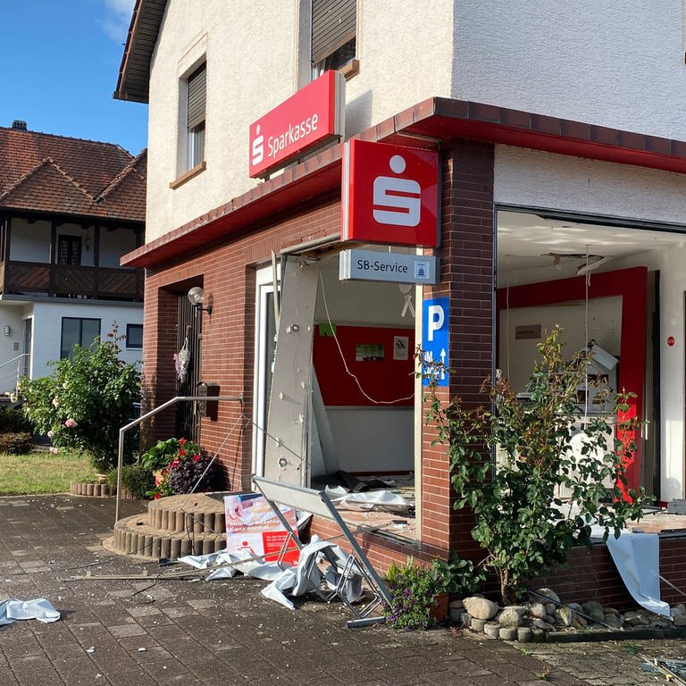 Geldautomat im kreis Südwestpfalz gesprengt (Foto: SWR)