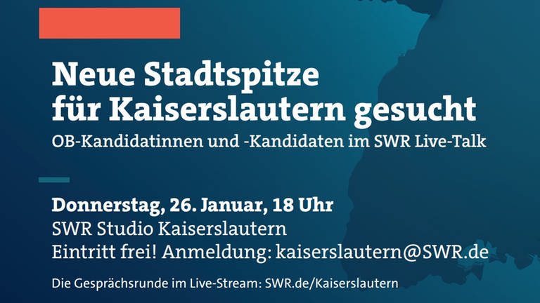 Diskussionsrunde zur OB-Wahl in Kaiserslautern im SWR Studio. (Foto: SWR)