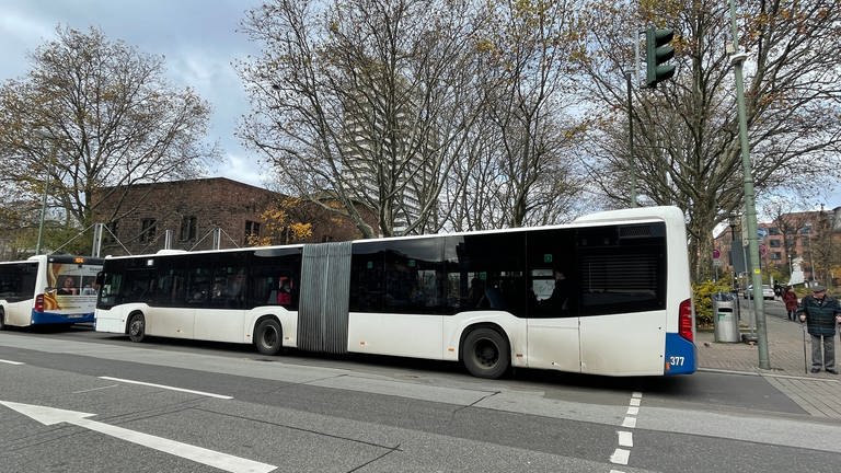 Ein Busfahrer in Kaiserslautern hat einen mutmaßlichen Exhibitionisten in seinem Bus eingesperrt, bis die Polizei kam. (Foto: SWR)