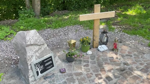 Gedenkort bei Kusel zur Erinnerung an die getöteten Polizisten