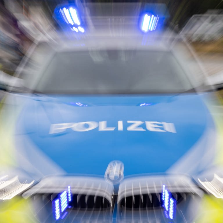 Polizeiauto mit Blaulicht (Foto: picture-alliance / Reportdienste, picture alliance/dpa | Daniel Karmann)