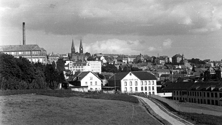 Blick auf Pirmasens - etwa 1936. (Foto: SWR, Stadtarchiv Pirmasens)
