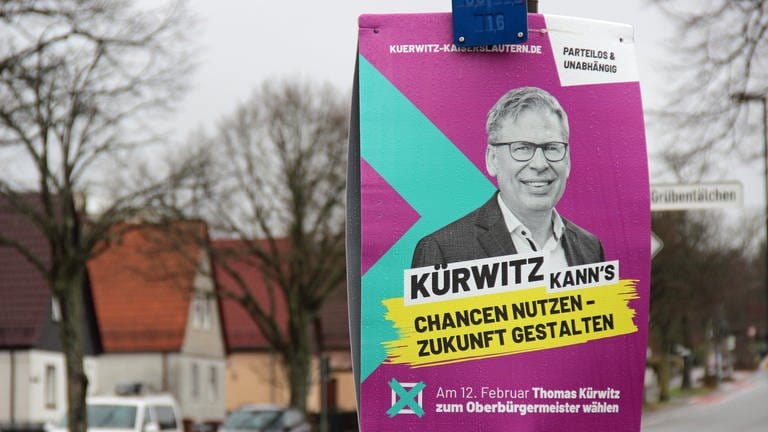 Kaiserslautern OB-Wahl Wahlplakat Kürwitz (Foto: SWR)