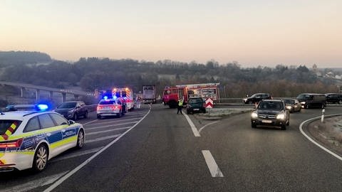 Schwerer Unfall bei Hornbach in der Südwestpfalz (Foto: Polizeiinspektion Zweibrücken)