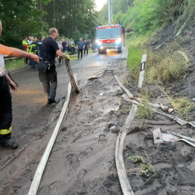 Reporterin Alexandra Dietz war hautnah dabei, als die Einsatzkräfte alles dafür getan haben, den Waldbrand bei Rodalben zu löschen. (Foto: SWR, SWR)
