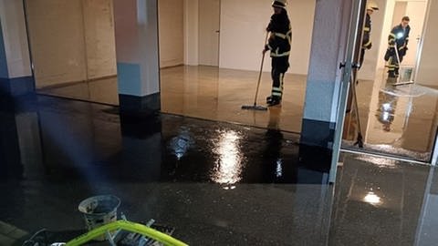 Die Feuerwehr der Verbandsgemeinde Oberes Gantal im Einsatz gegen Hochwasser 