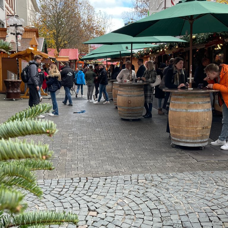 Der Weihnachtsmarkt in der Innenstadt von Kaiserslautern (Foto: SWR)