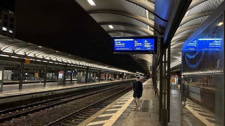 Der Bahnstreik trifft auch Pendler in Rheinland-Pfalz - so zum Beispiel am Hauptbahnhof in Kaiserslautern. 