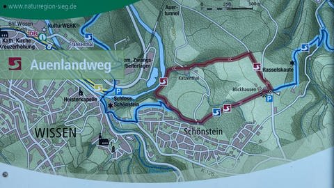 Karte des Auenlandwegs im Westerwald (Foto: SWR)