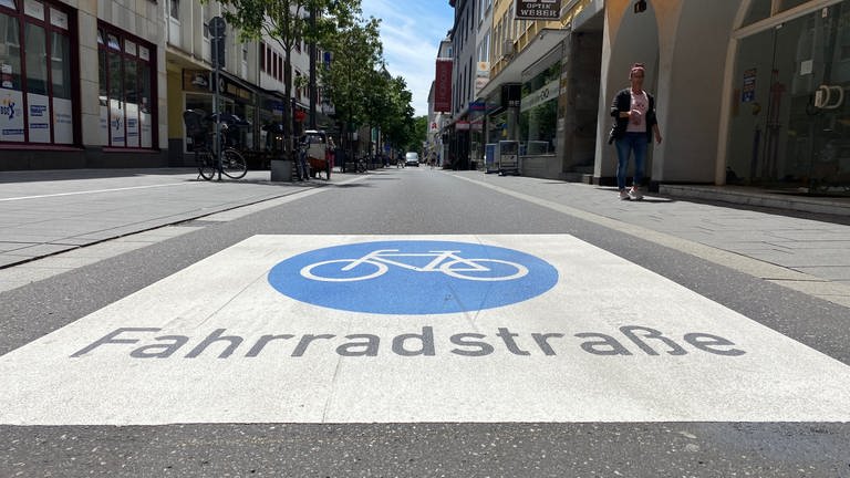 Fahrradstraße in Koblenz (Foto: SWR)