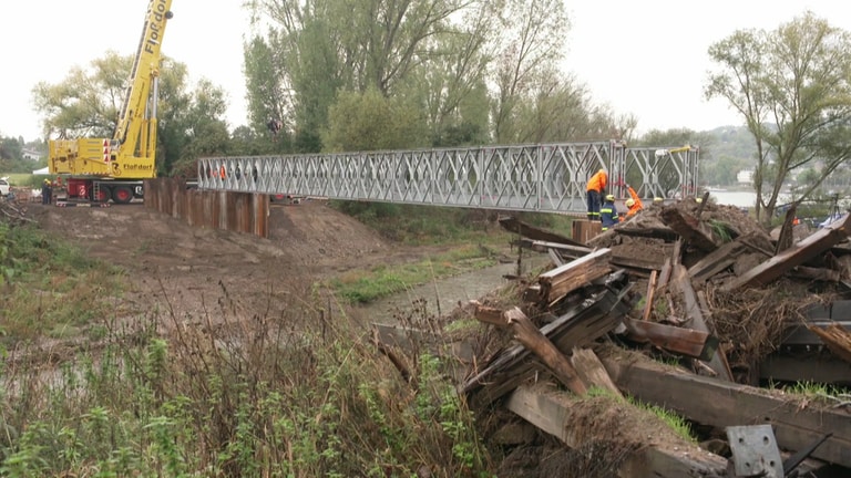 Ahr-Mündungsbrücke erneuert - Rheinradweg bald wieder befahrbar (Foto: SWR)