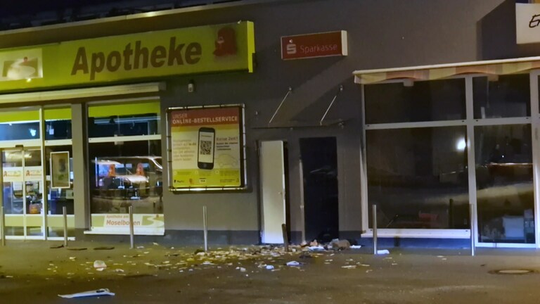 Erneut wurde ein Geldautomat in Koblenz gesprengt - diesmal auf dem Gelände eines Supermarktes im Rauental (Foto: SWR)