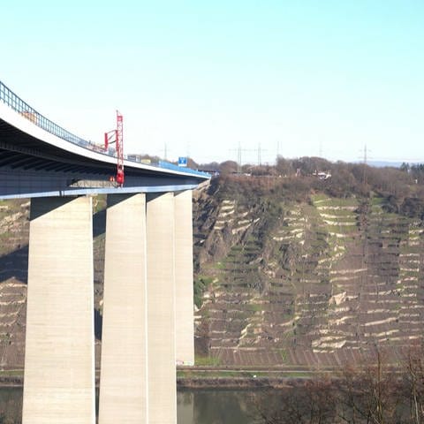 Moseltalbrücke der Autobahn A61 bei Winningen (Foto: SWR)