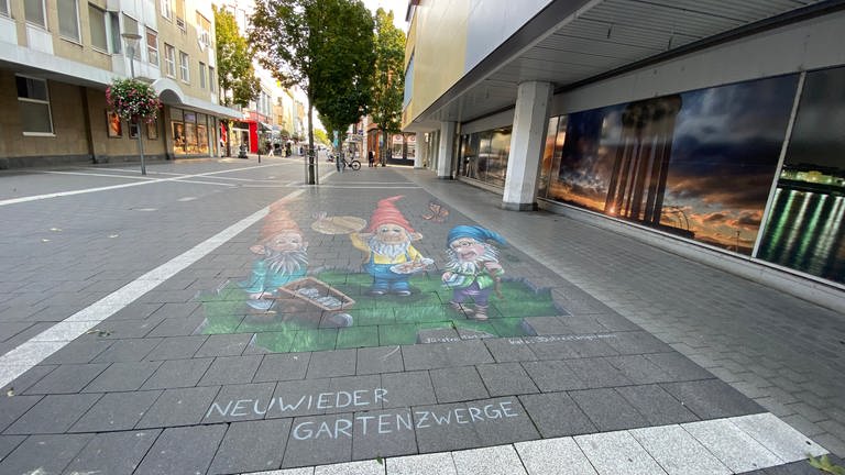 World Street Painting in der Innenstadt von Neuwied