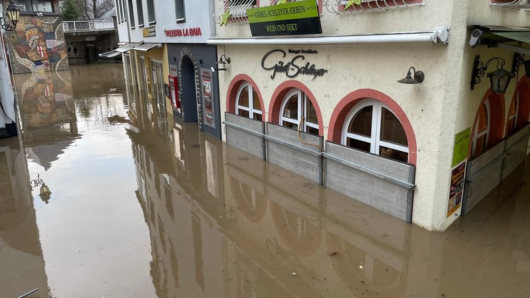 Hochwasser in Cochem an der Mosel (Foto: SWR)
