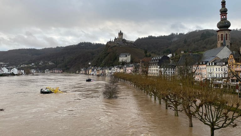 Hochwasser in Cochem an der Mosel