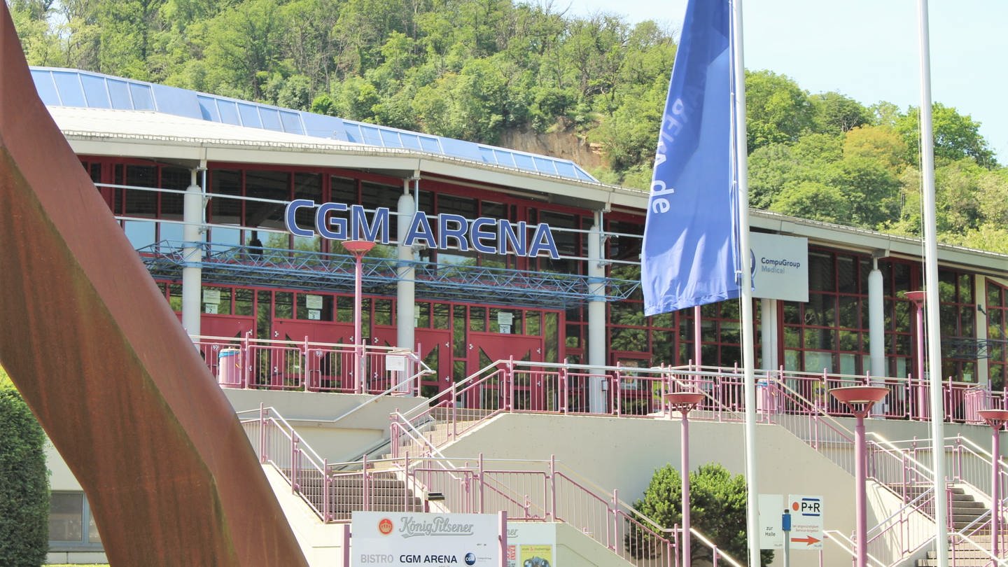 In Koblenz gibt es eine Woche lang Weltklasse-Tennis in der CGM-Arena Oberwerth zu sehen. Bei der ATP Challenger Tour spielen Stars wie Fabio Fognini, Brandon Nakashima und Lloyd Harris. (Foto: SWR)