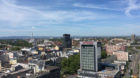 Innenstadt von Ludwigshafen aus der Vogelperspektive (Foto: SWR)