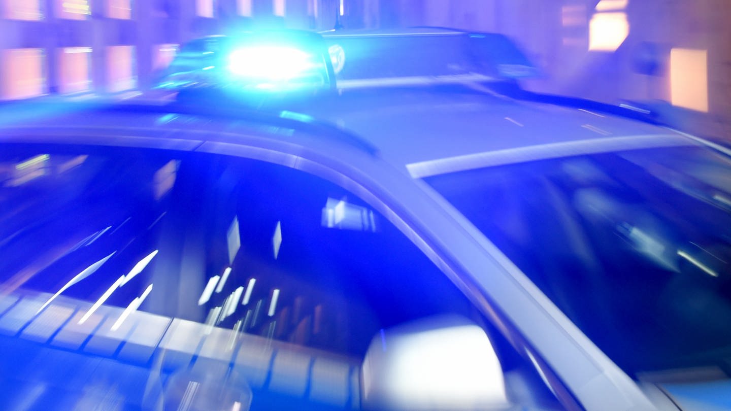 Polizeiwagen mit Blaulicht