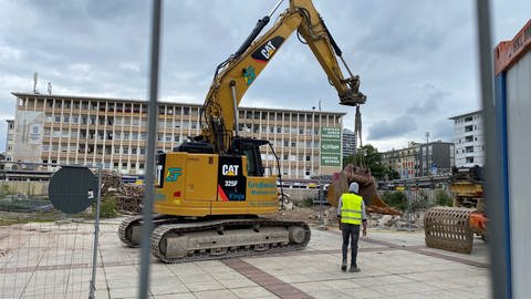 Bauarbeiten Berliner Platz Ludwigshafen (Foto: SWR)