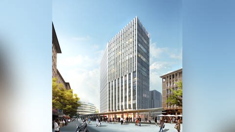 Aktueller Entwurf des Metropol- Hochhauses Ludwigshafen (Foto: RKW Architektur)