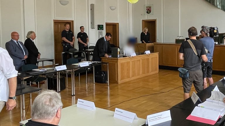 Angeklagter im Landgericht Frankenthal (Foto: SWR)