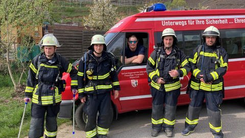 Bilder von Hilfe aus der Pfalz nach der Flutkatastrophe im Ahrtal (Foto: Dominik Lösch, Feuerwehr Neustadt)