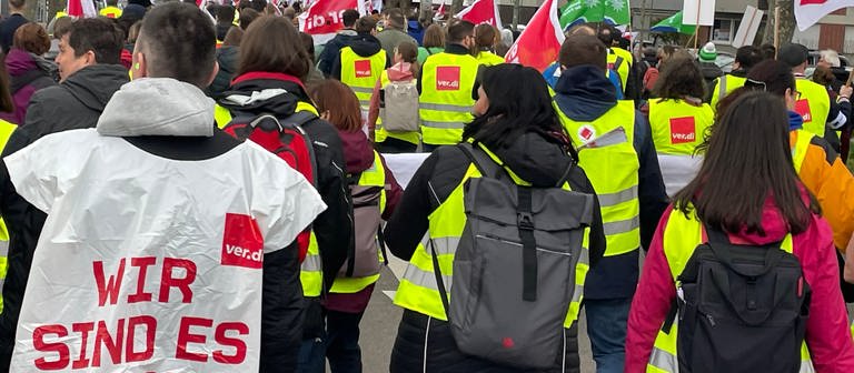 streikende in Ludwigshafen (Foto: SWR)