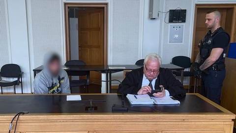Angeklagter im Landgericht Frankenthal