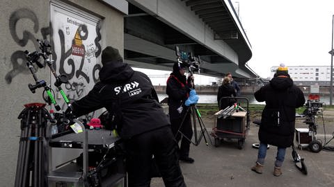 Behind the Scenes beim Tatort-Dreh in Ludwigshafen (Foto: SWR)