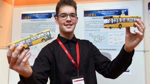 Bilder der Landessieger beim Wettbewerb Jugend forscht in Ludwigshafen (Foto: BASF)