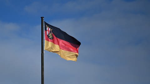 Landesflagge Rheinland-Pfalz (Foto: dpa Bildfunk, picture alliance/dpa | Arne Dedert)