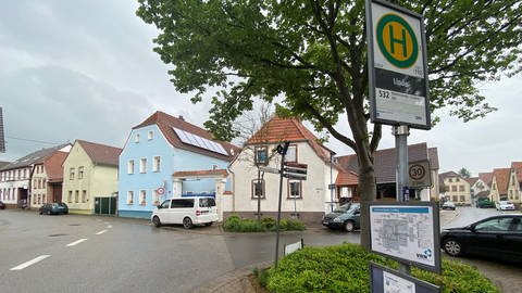 Bushaltestelle "Linde" in Mörzheim bei Landau (Foto: SWR)
