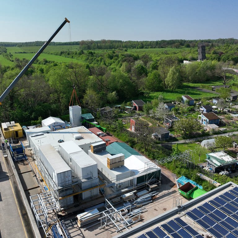 Geothermiekraftwerk Landau Luftaufnahme (Foto: Pressestelle, Vulcan Energie Ressourcen GmbH)