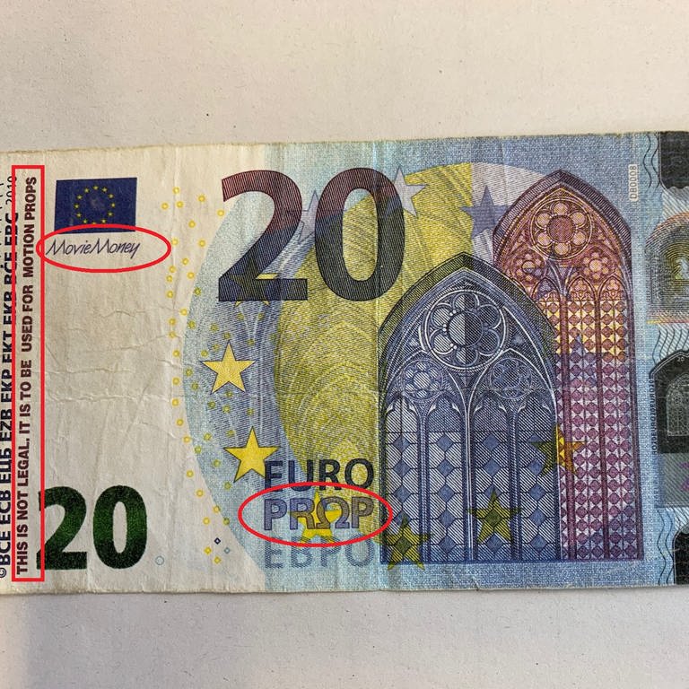 Falschgeld 20 Euro Schein (Foto: Polizei Münster)