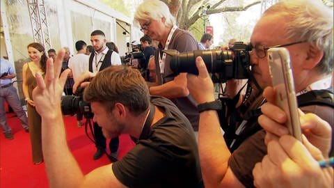 Presserummel auf dem Festival des Deutschen Films in Ludwigshafen