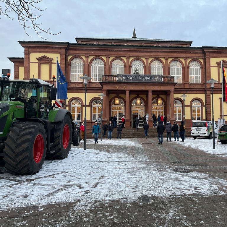 Bauernproteste Winzer Neustadt an der Weinstraße