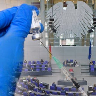 Die Abgeordneten im Bundestag stimmen über Corona-Maßnahmen und die geplante Impfpflicht für Personal in Kliniken oder Pflegeheimen ab. (Foto: dpa Bildfunk, Picture Alliance)