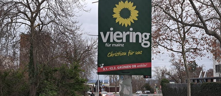Ein Wahlplakat der Mainzer Grünen  (Foto: SWR)